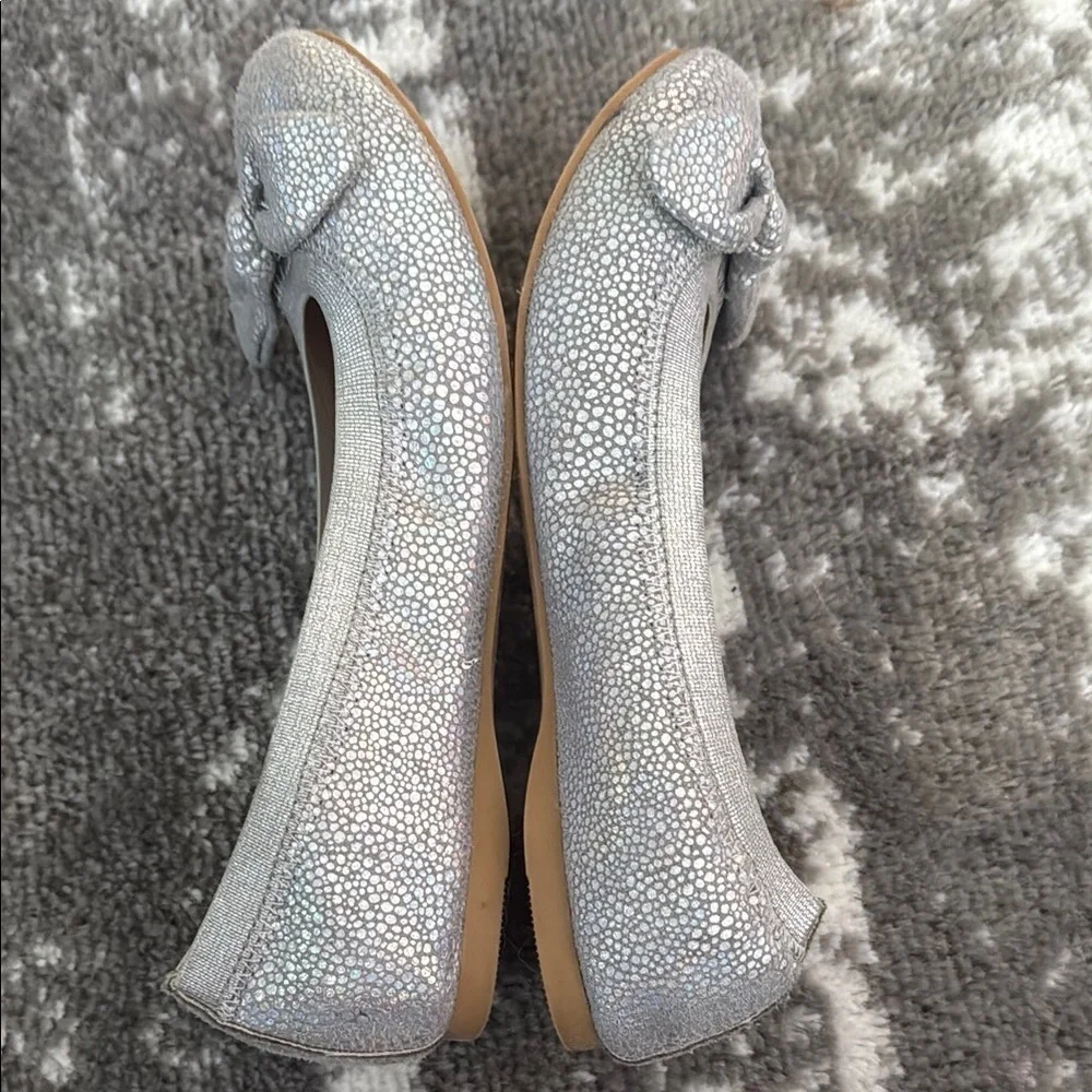 Nordstrom Rack Remma Bow Shimmer Ballet Flats Shoes